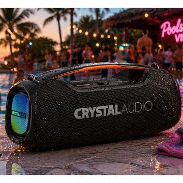 Crystal Audio Groove 100 ΒΤ Ηχείο Bluetooth 100W με Διάρκεια Μπαταρίας έως 8 ώρες Μαύρο